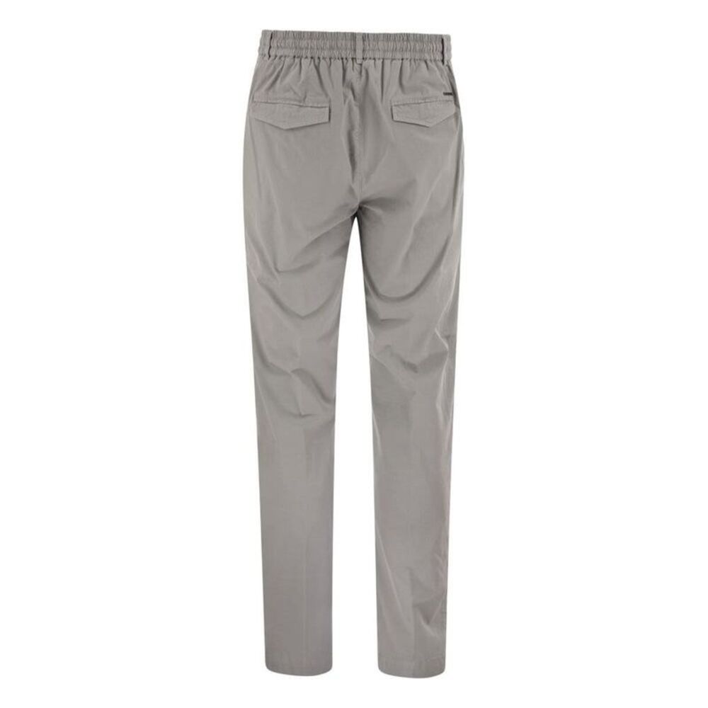 PESERICO Men's Tailored Elastic Waist Trousers Men GREY Pants